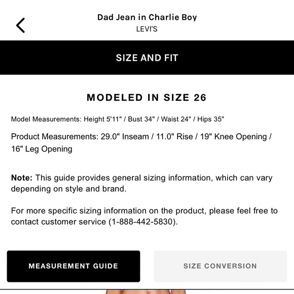 Straight Leg Denim Levi’s Jeans - Picture 5 of 5